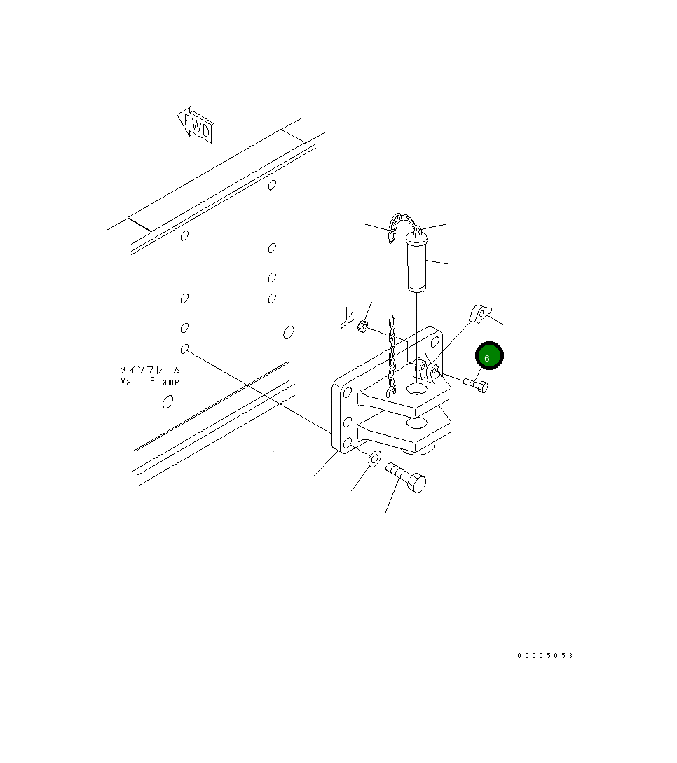 Болт 01052-81265 Komatsu