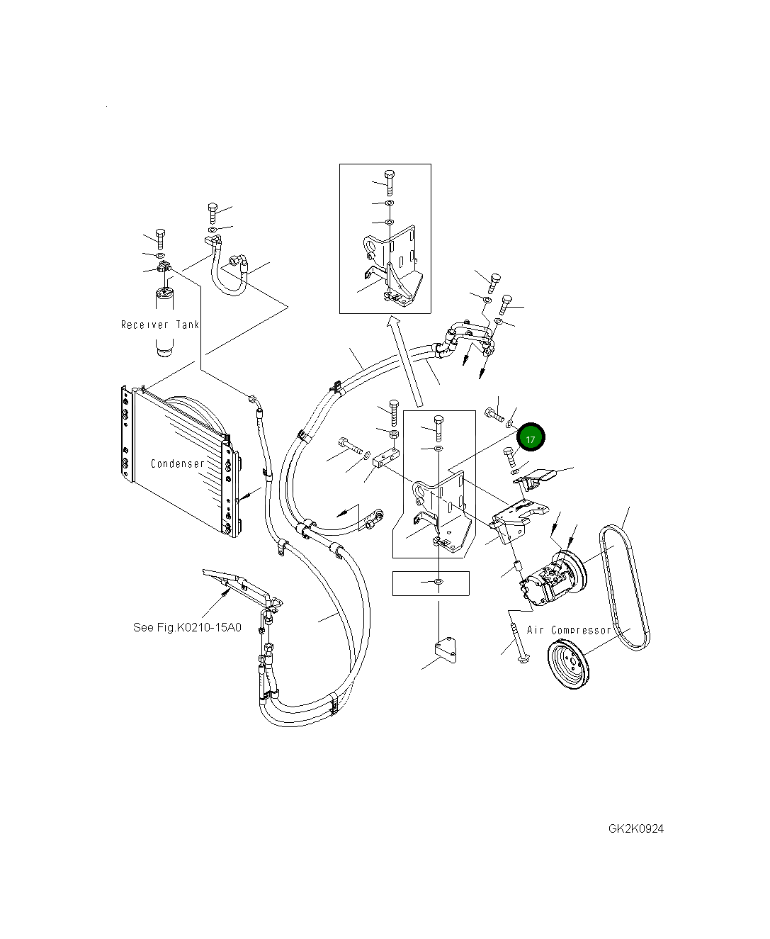 Болт 20K-01-45260 Komatsu