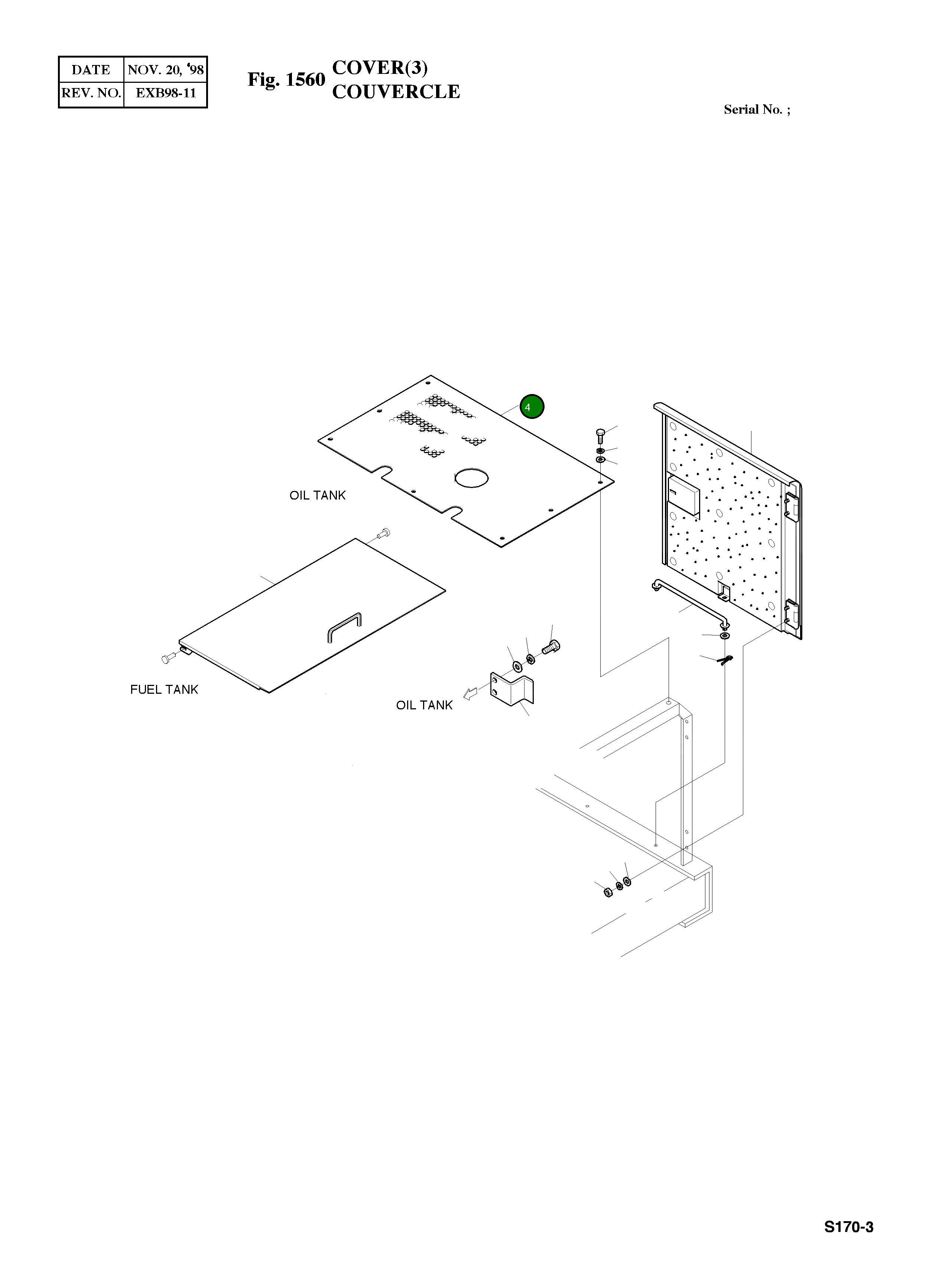 Крышка 2621-3424 Komatsu