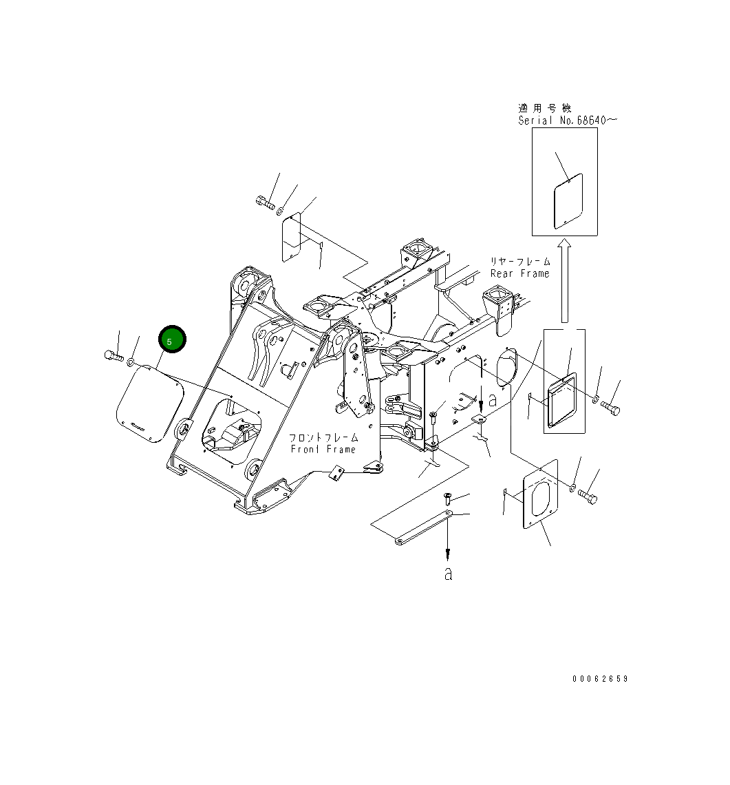 Крышка 417-46-31330  Komatsu