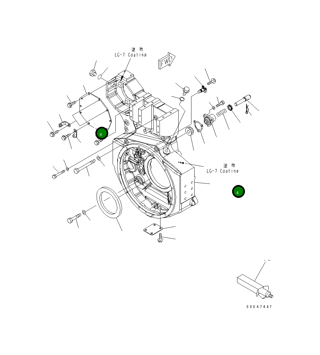 Болт 6245-21-4220 Komatsu