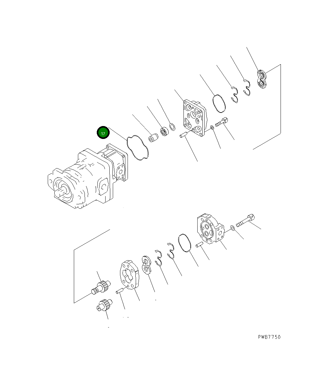 Кольцо уплотнительное (O-Ring) 705-17-01460 Komatsu
