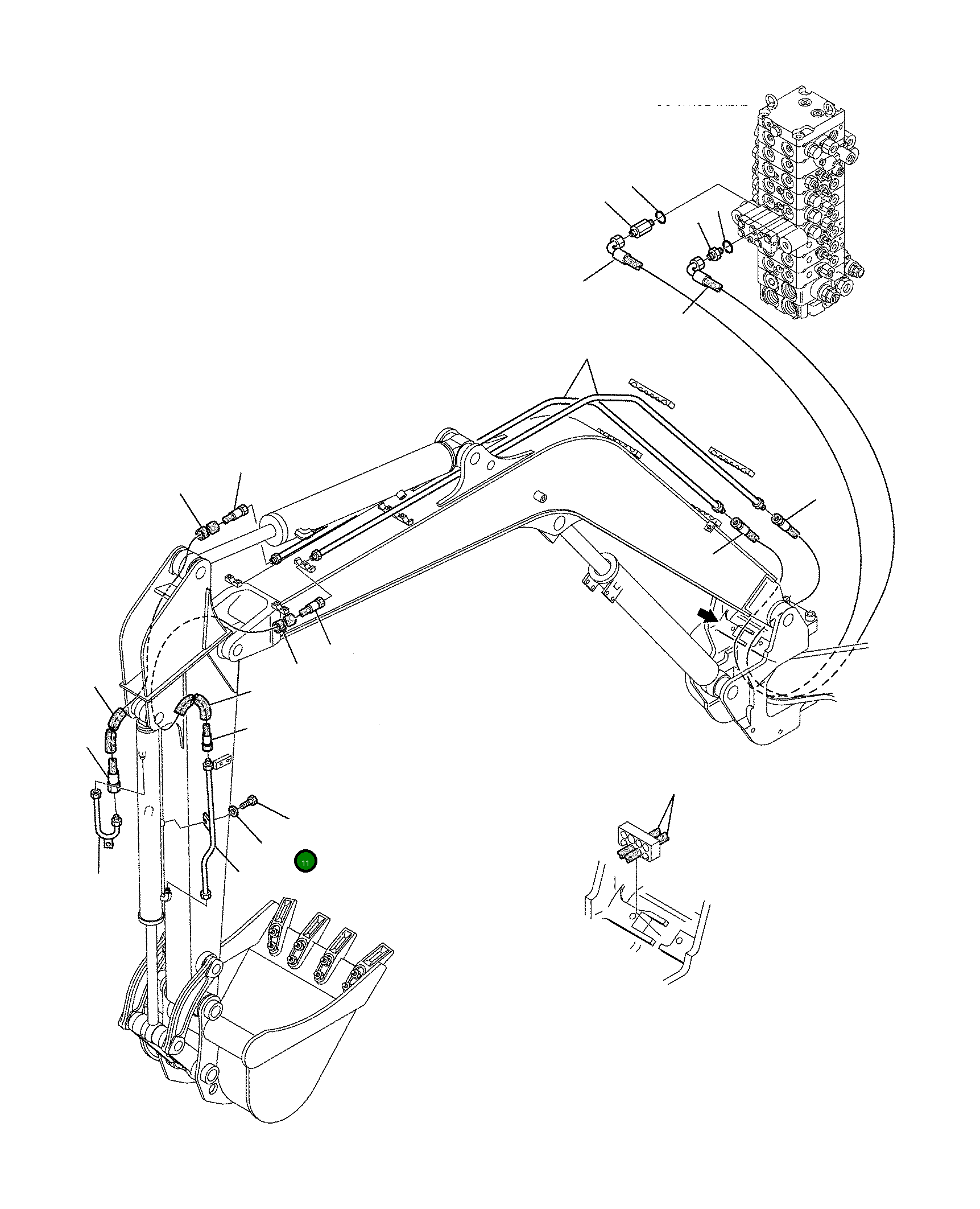 Болт 801015018 Komatsu