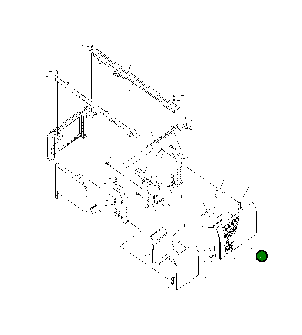 Крышка 20Y-54-71135  Komatsu