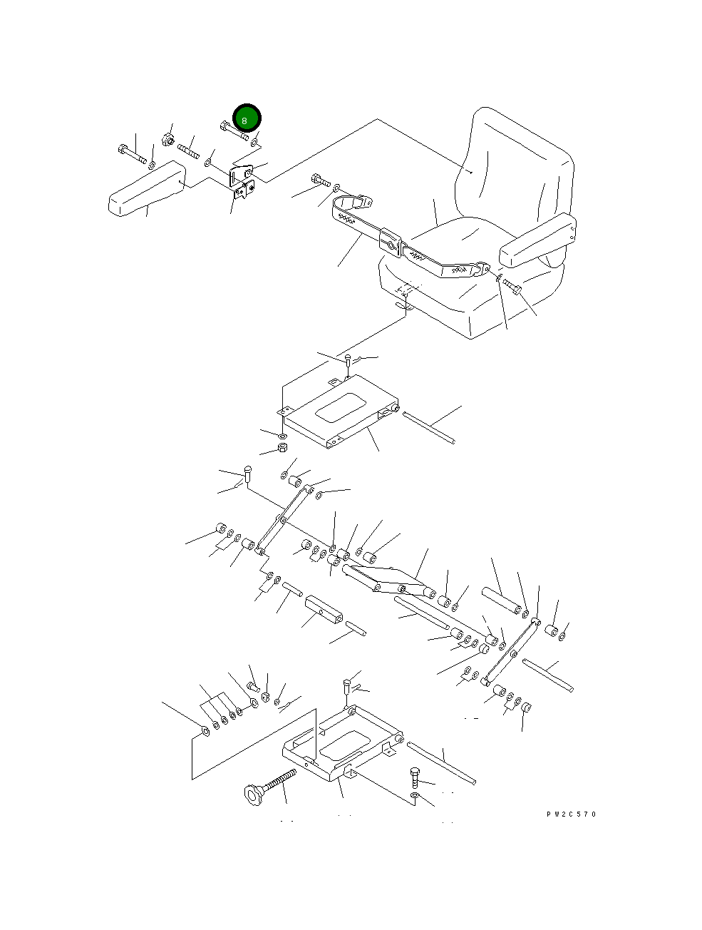 Болт 234-57-51540 Komatsu