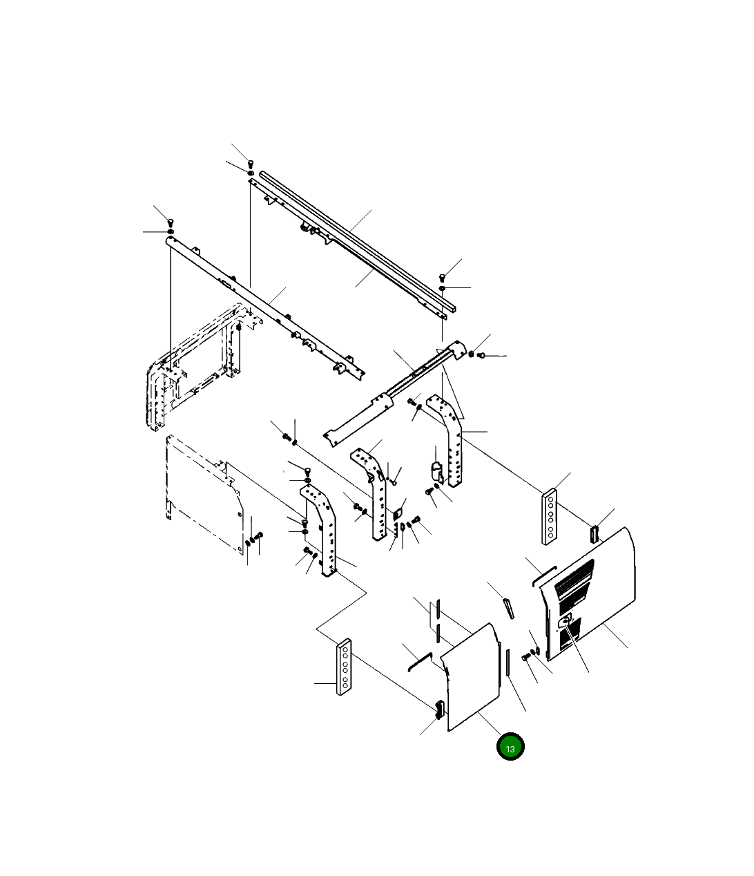 Крышка 206-54-A3220 Komatsu