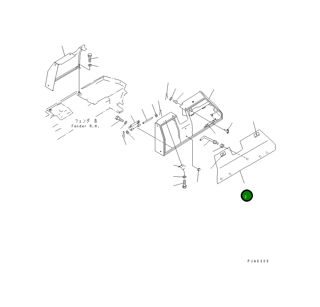 Крышка 14X-54-14232 Komatsu
