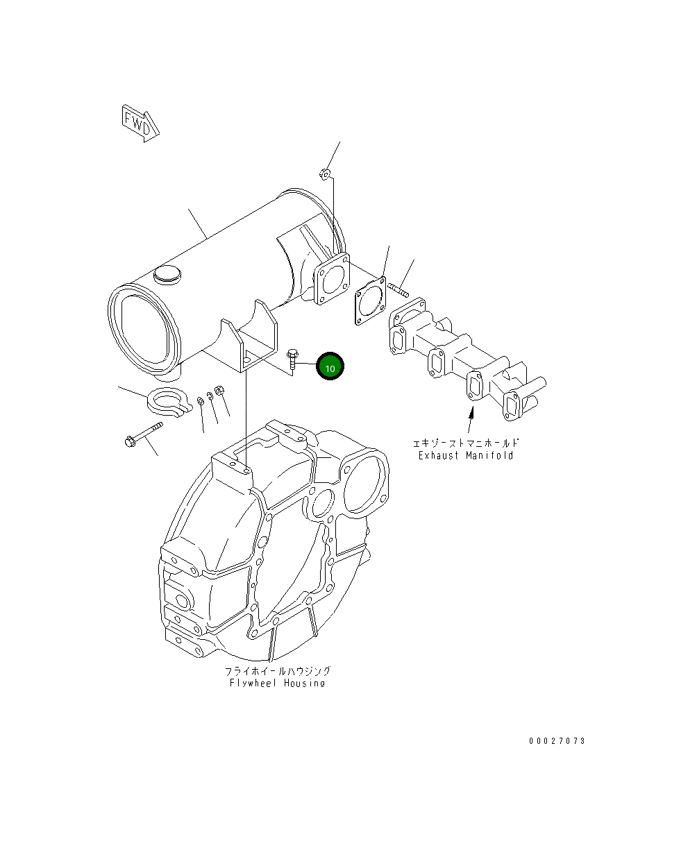 Болт 456-781  Komatsu