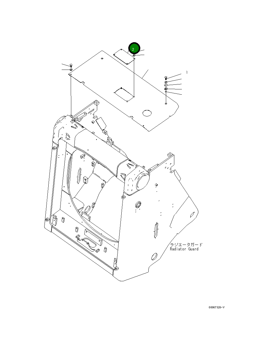 Крышка 198-54-78130 Komatsu