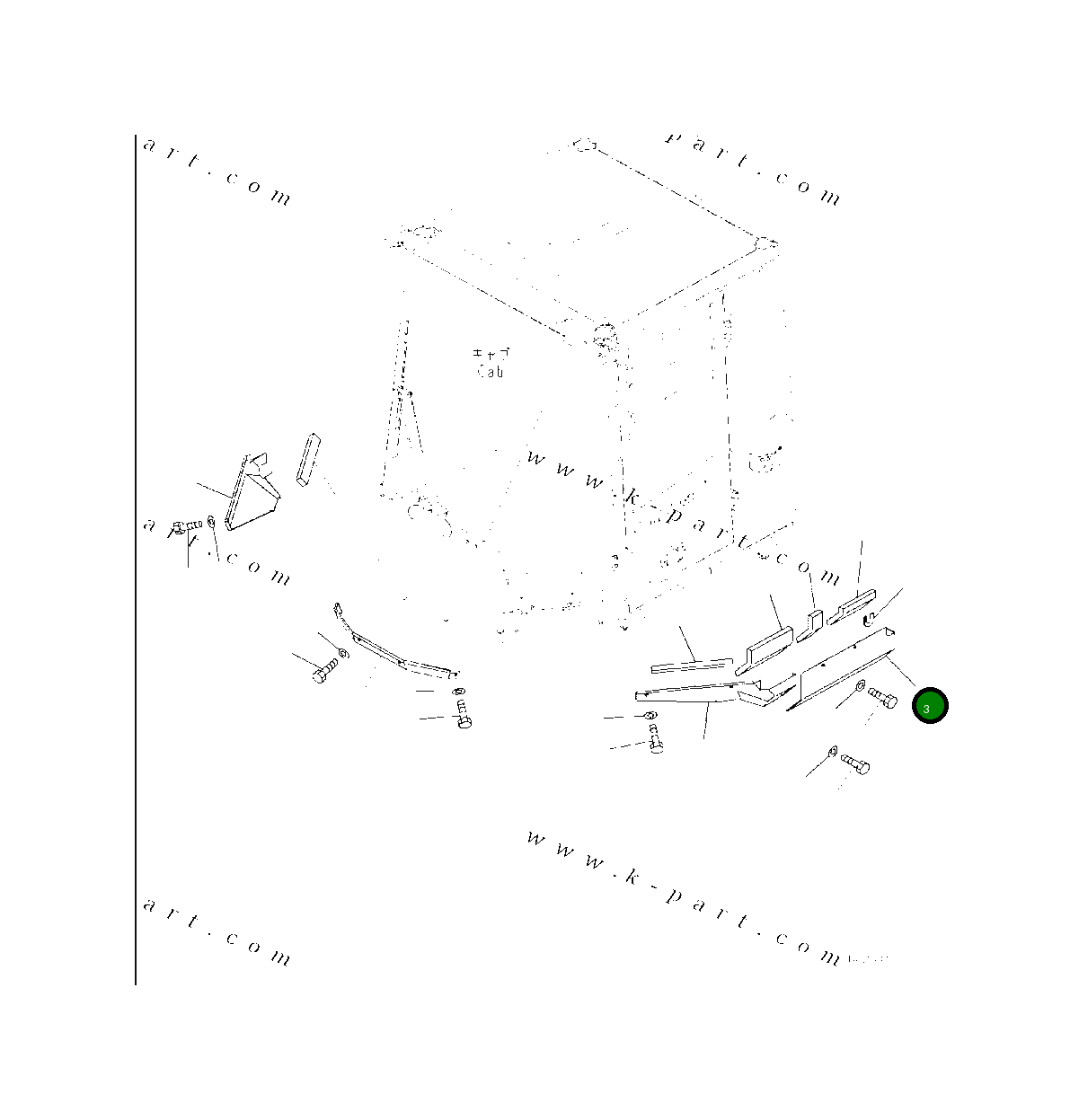 Крышка 421-54-64110 Komatsu
