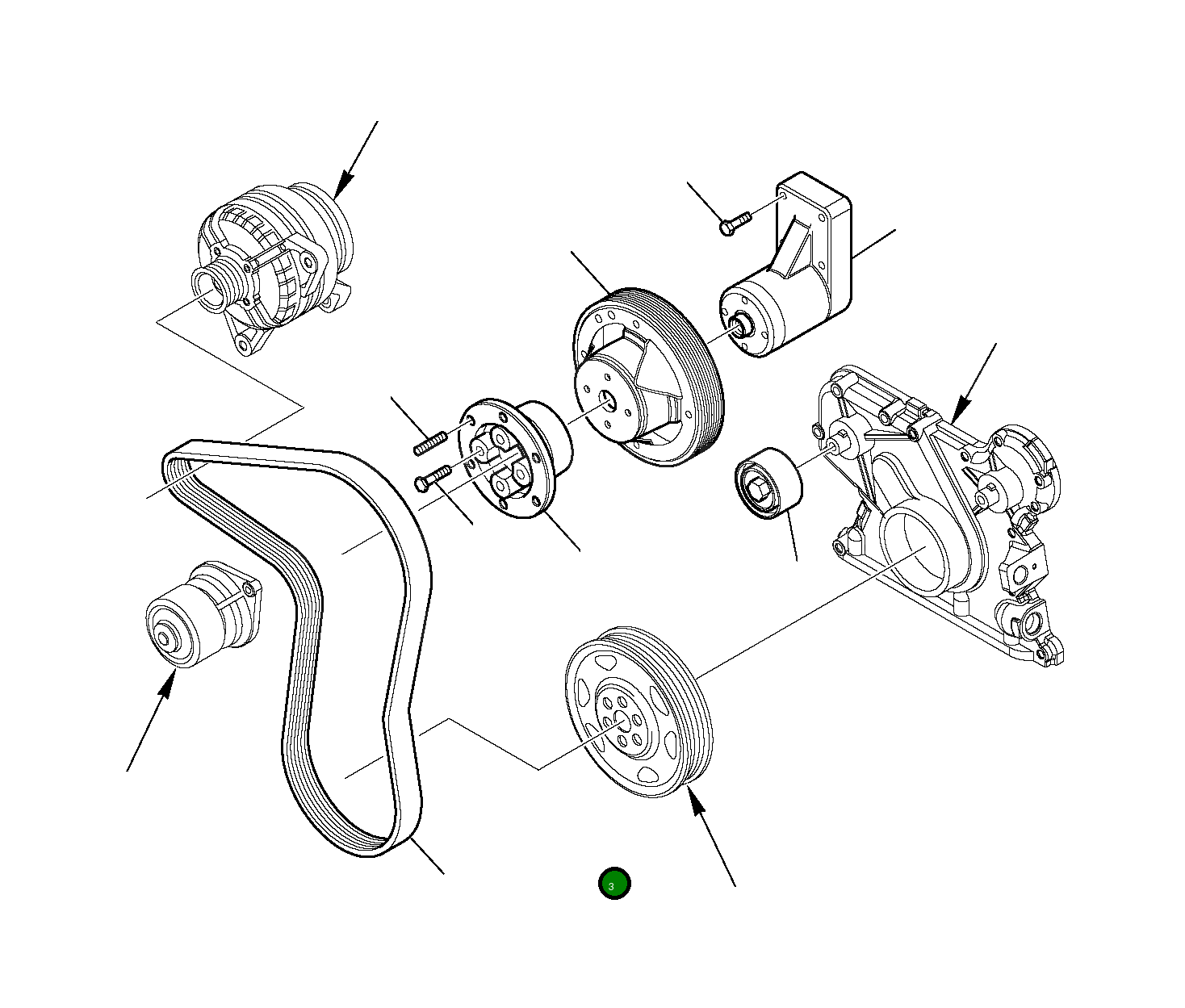 Болт EA16587824 Komatsu