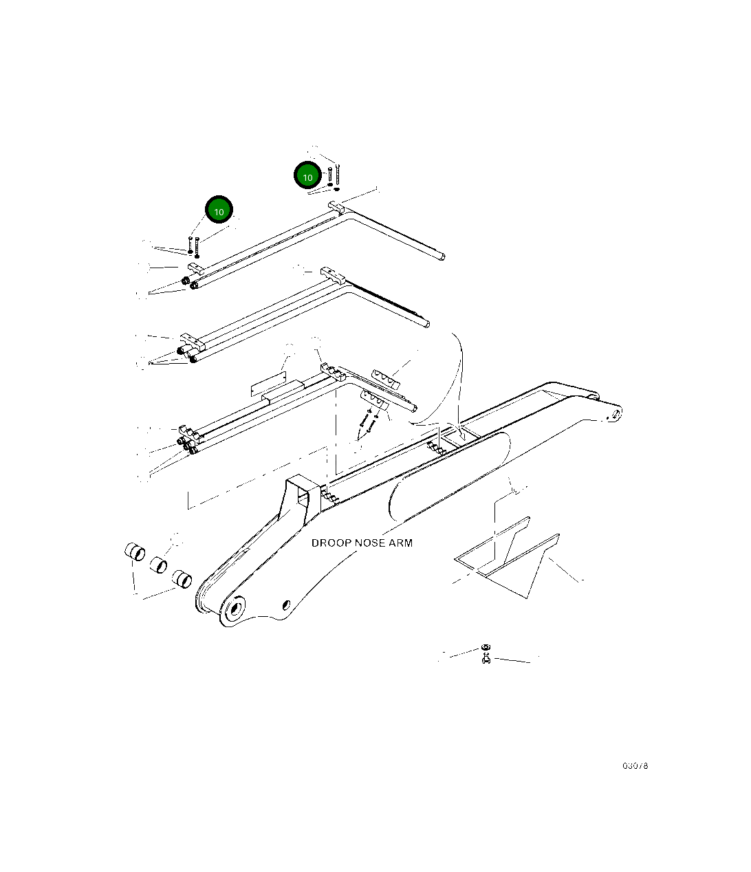 Болт 10723KF Komatsu