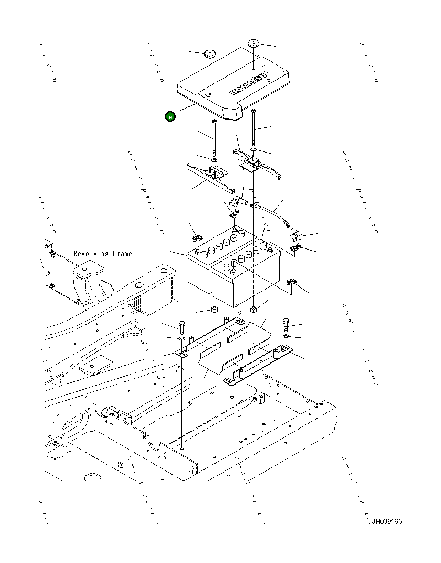 Крышка 22U-06-31621 Komatsu