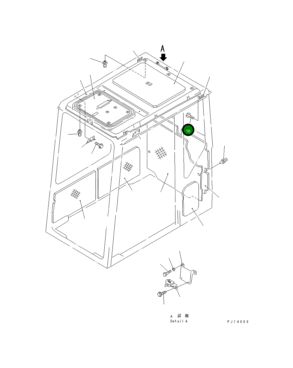 Болт 01435-00816 Komatsu