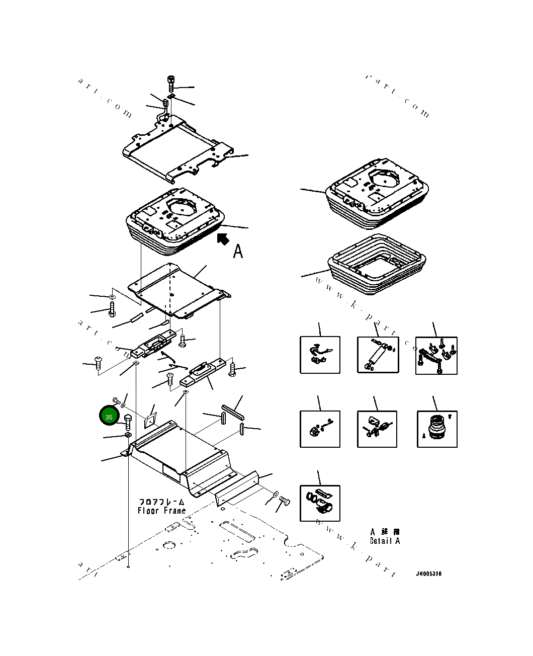 Болт 01010-70823 Komatsu