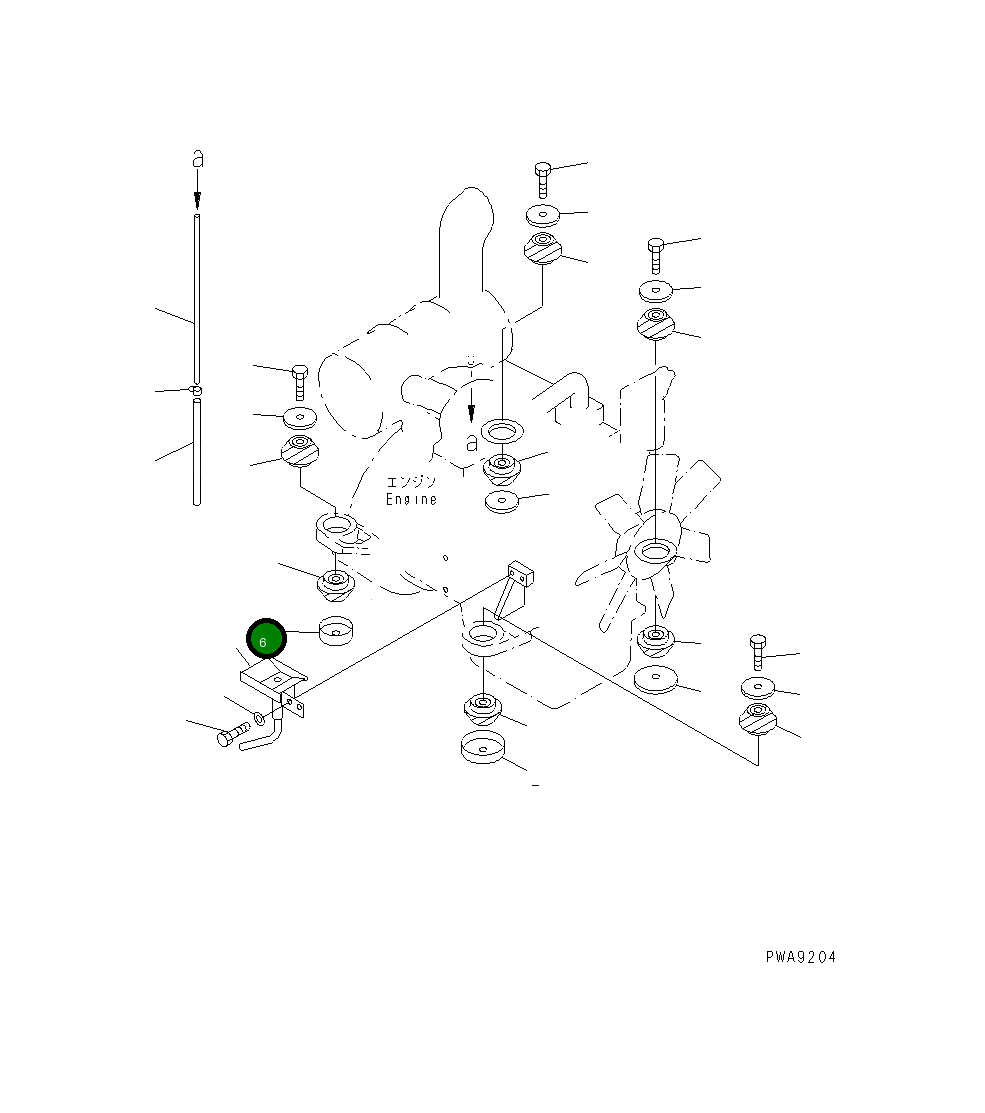 Крышка 203-01-67152 Komatsu