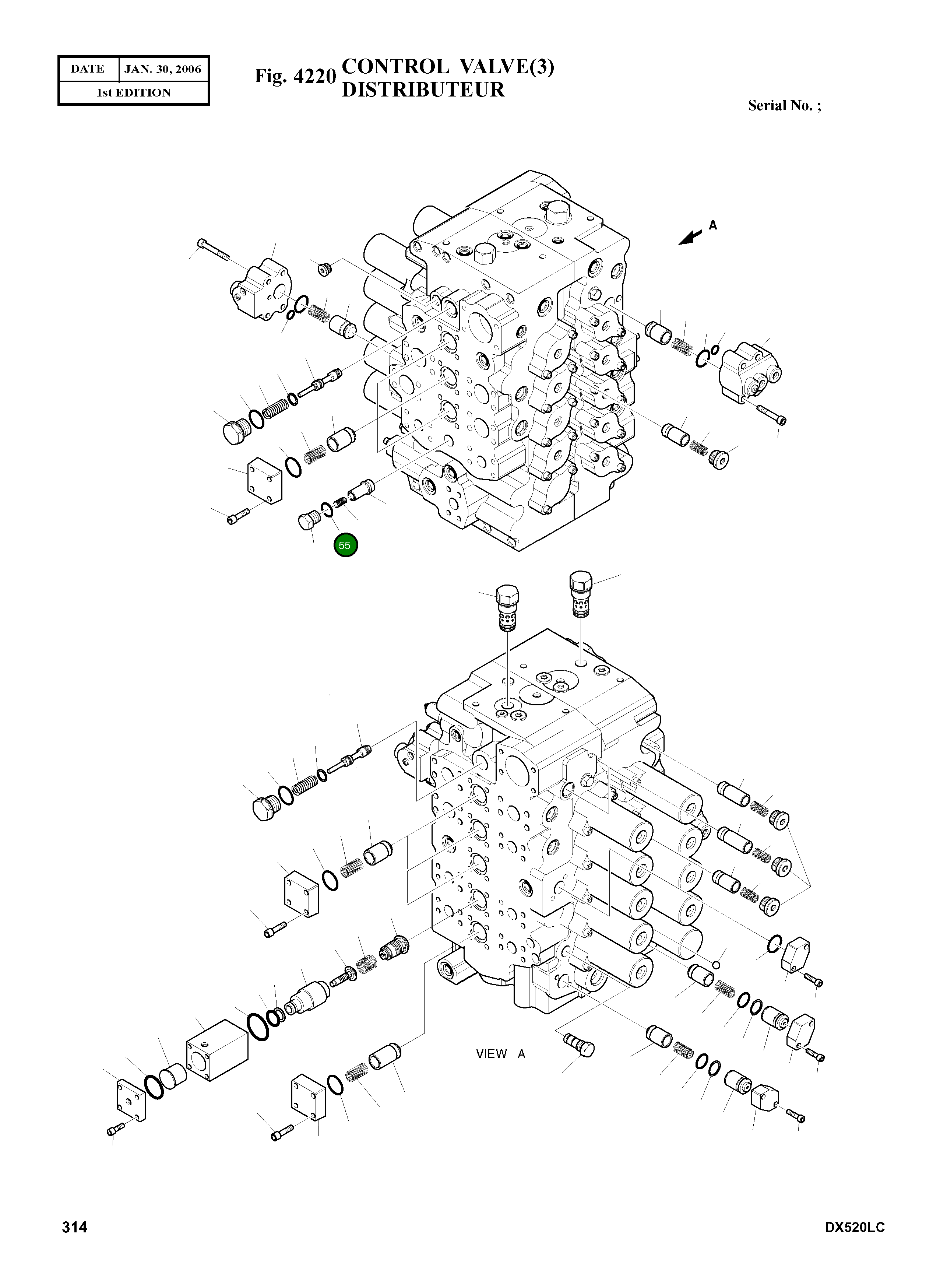Кольцо уплотнительное (O-Ring) 180-00398 Komatsu