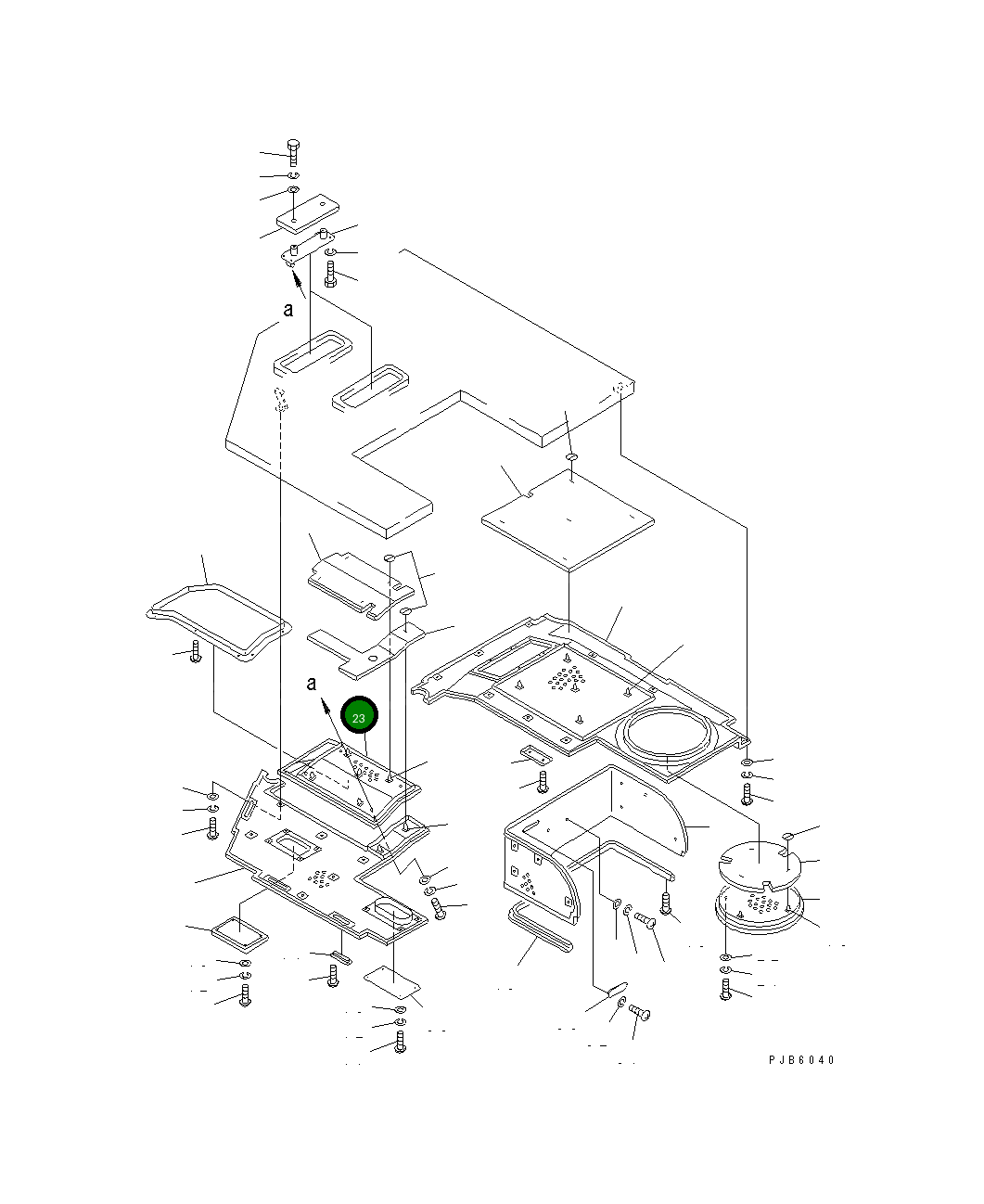 Крышка 176-911-2780 Komatsu