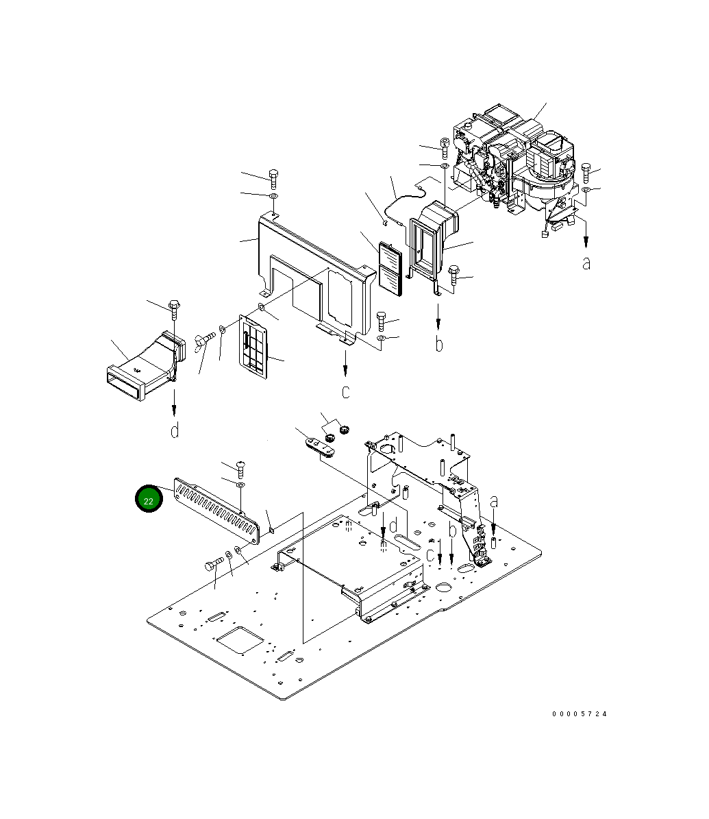 Крышка 207-43-K1190 Komatsu