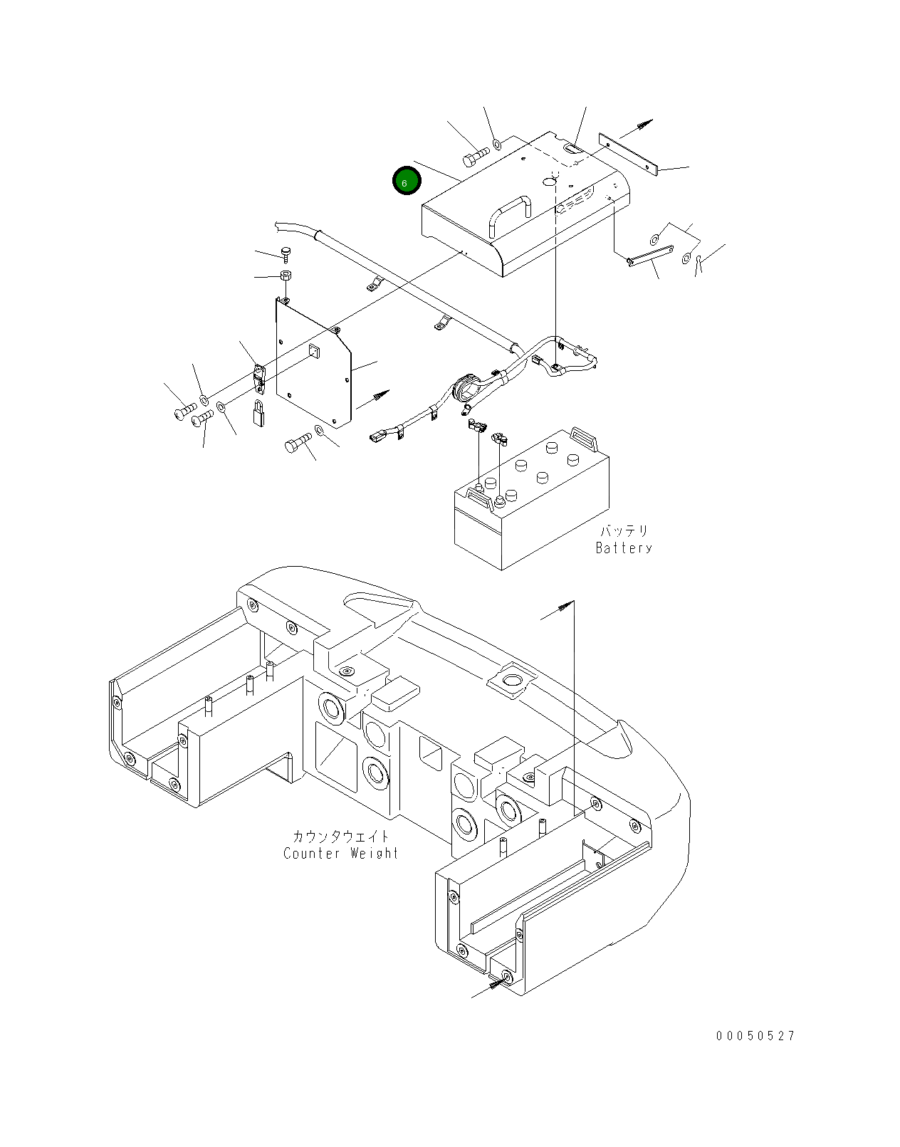 Крышка 421-06-H4110  Komatsu
