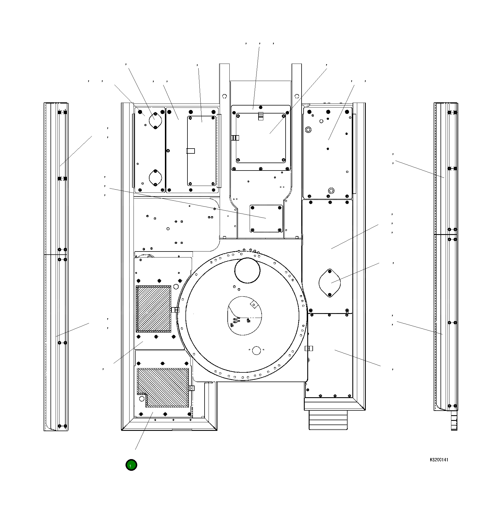 Крышка 20Y-54-KA860 Komatsu