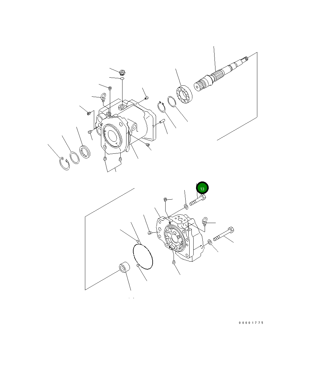 Болт 01010-61865 Komatsu
