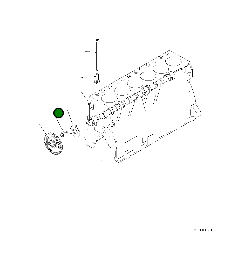 Болт 01435-20820 Komatsu