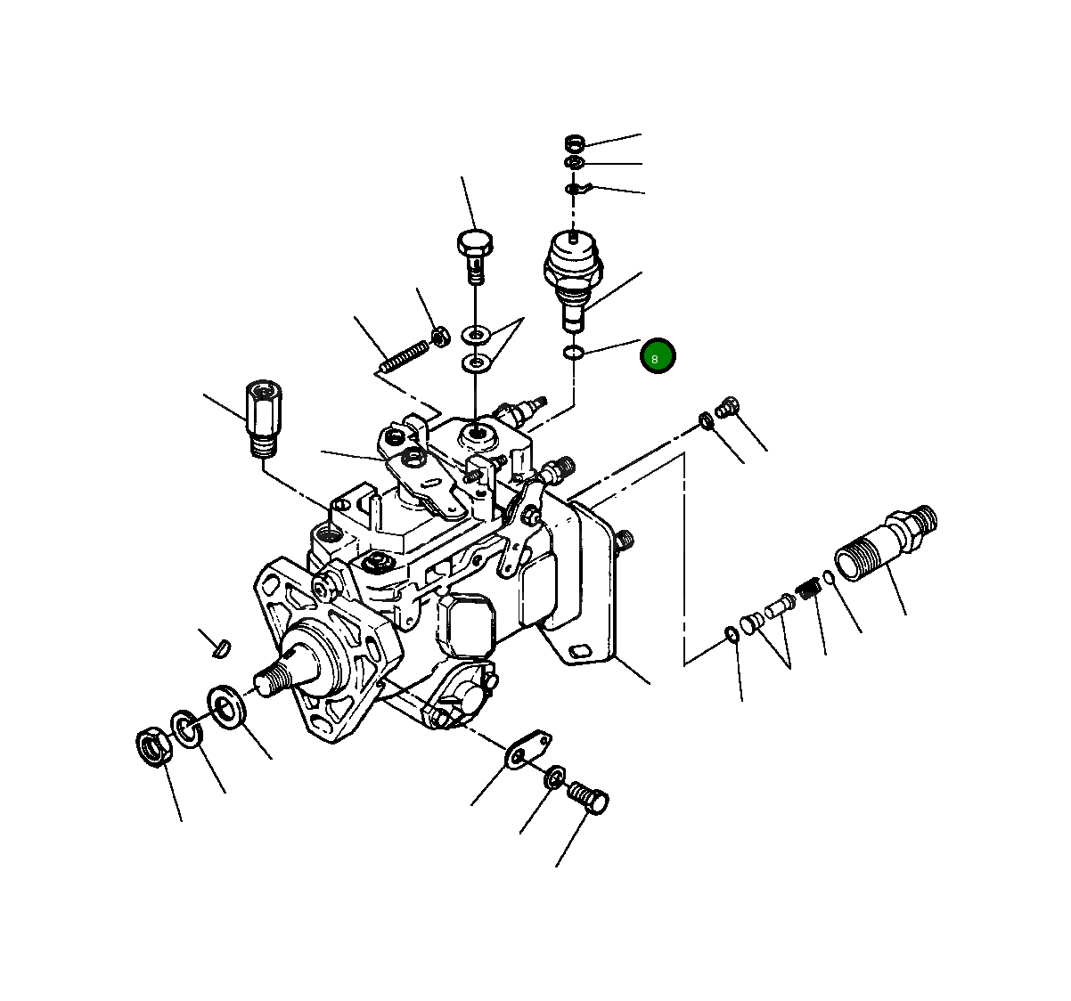 Кольцо уплотнительное (O-Ring) 1240 650 H1  Komatsu