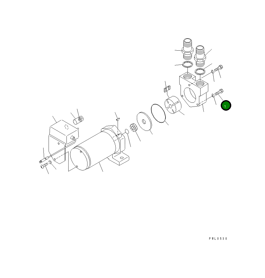 Болт 205-04-K1290 Komatsu