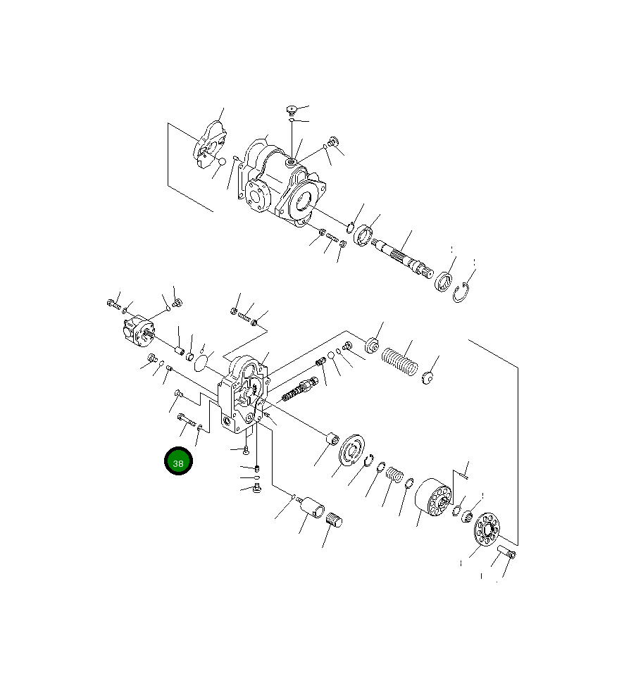 Болт FUTH10X60  Komatsu
