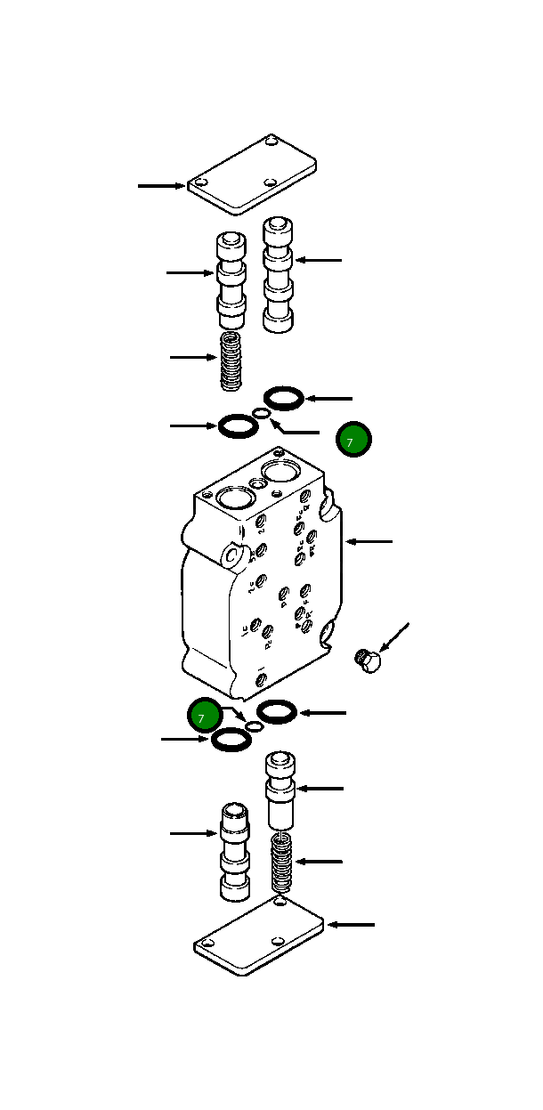 Кольцо уплотнительное (O-Ring) 252 738 R1 Komatsu