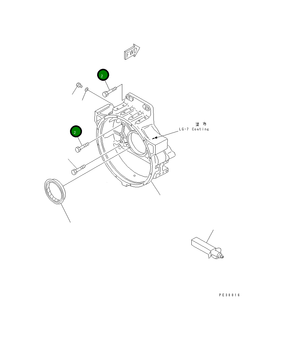 Болт 01010-31645 Komatsu