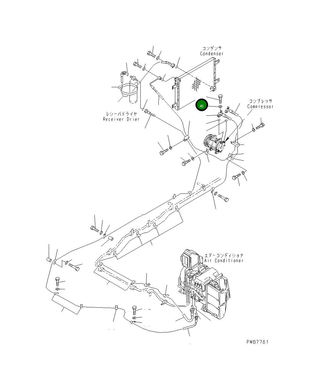 Болт 01050-51035 Komatsu