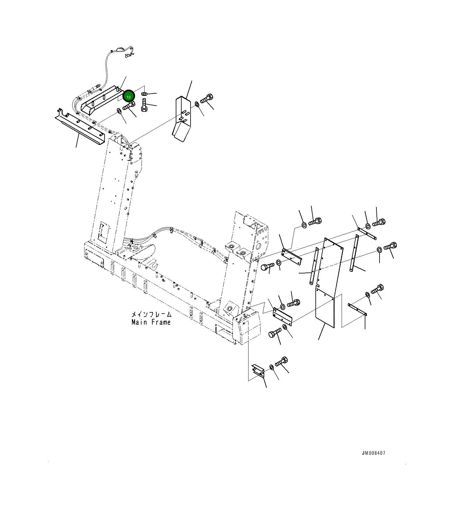 Крышка 561-95-85290 Komatsu