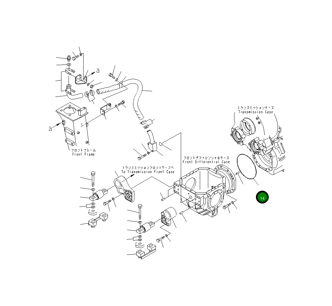 Кольцо уплотнительное (O-Ring) 07000-A5140 Komatsu