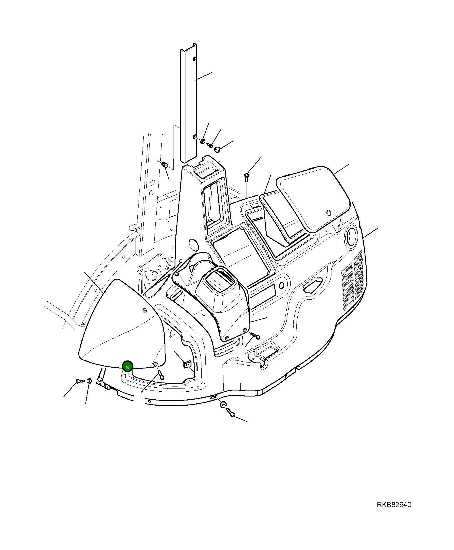 Крышка 42N-54-14780  Komatsu
