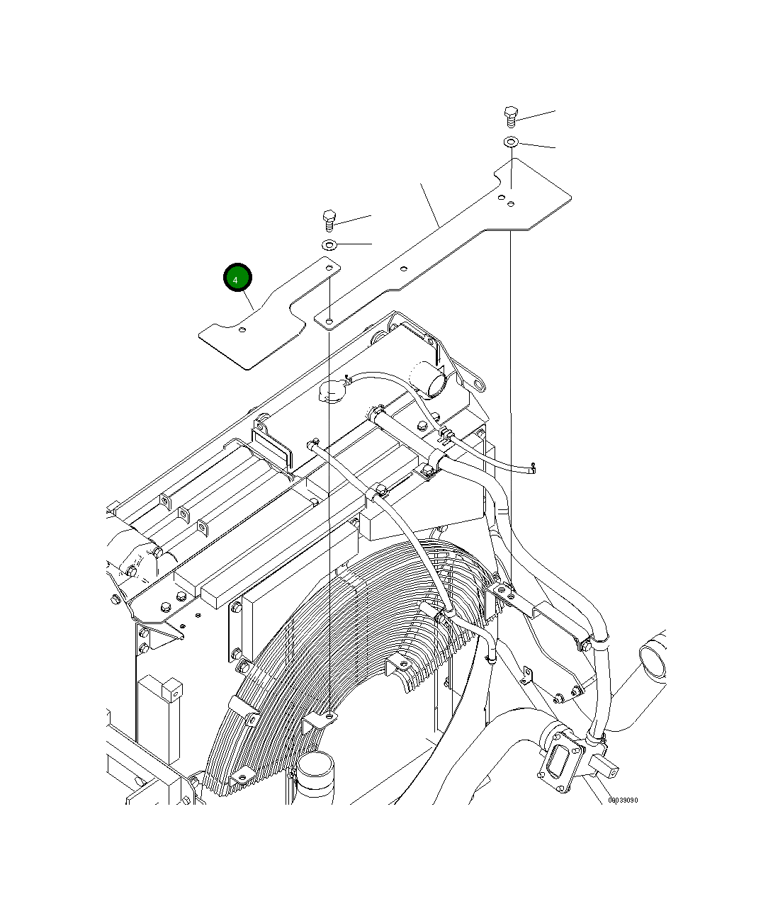 Крышка 208-03-75820 Komatsu