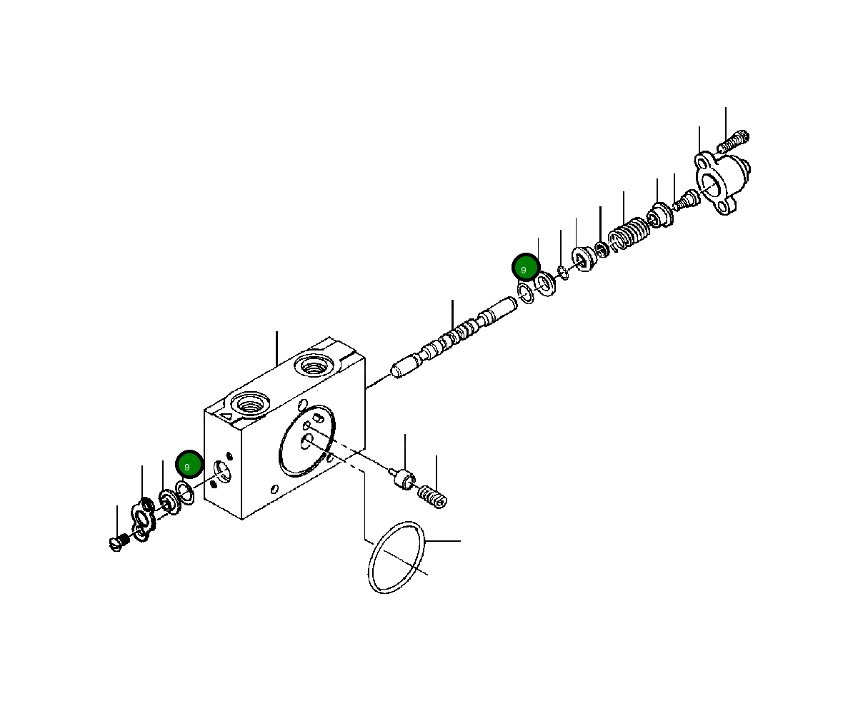 Кольцо уплотнительное (O-Ring) 1431 203 H1 Komatsu
