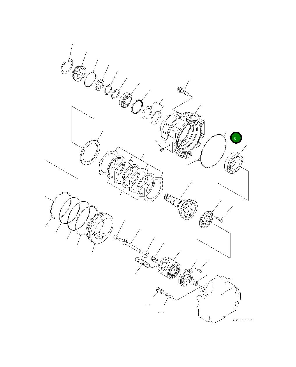 Кольцо уплотнительное (O-Ring) 07000-05195  Komatsu