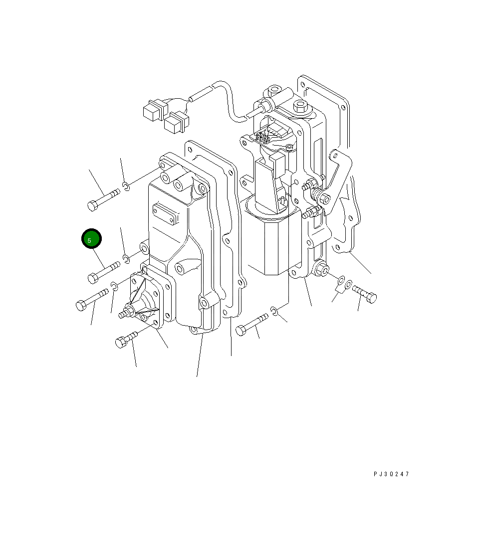 Болт DK010006-6040 Komatsu