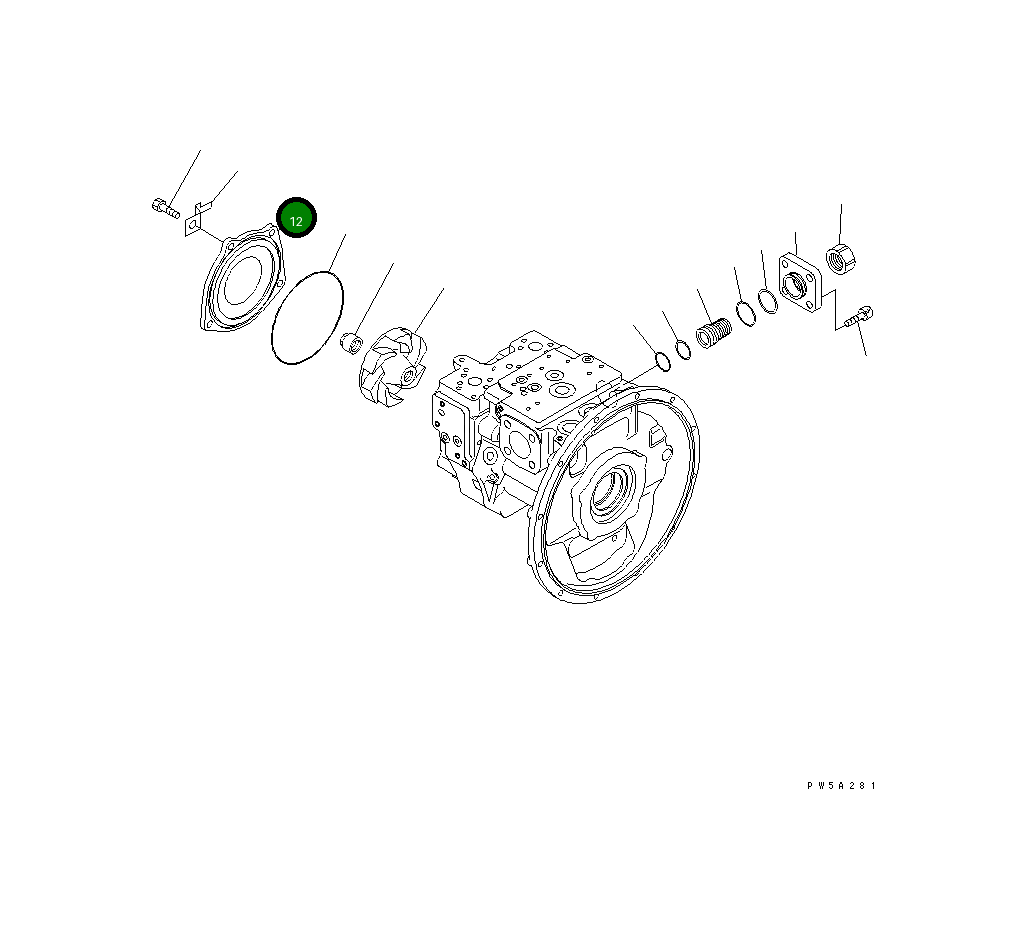 Крышка 708-3M-11713  Komatsu