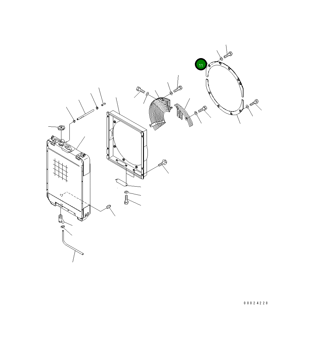 Крышка 124-03-61621 Komatsu