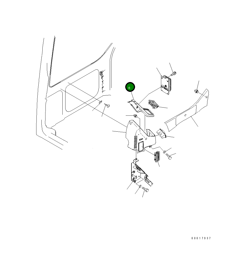 Крышка 22U-54-25910  Komatsu