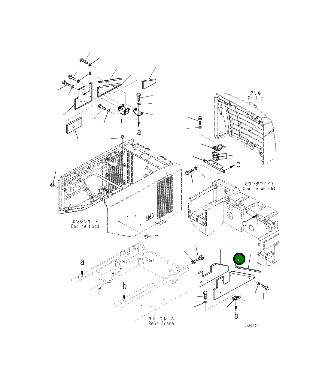 Крышка 419-54-51410 Komatsu