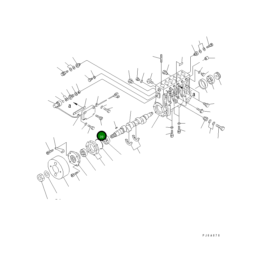 Болт 01252-60835 Komatsu