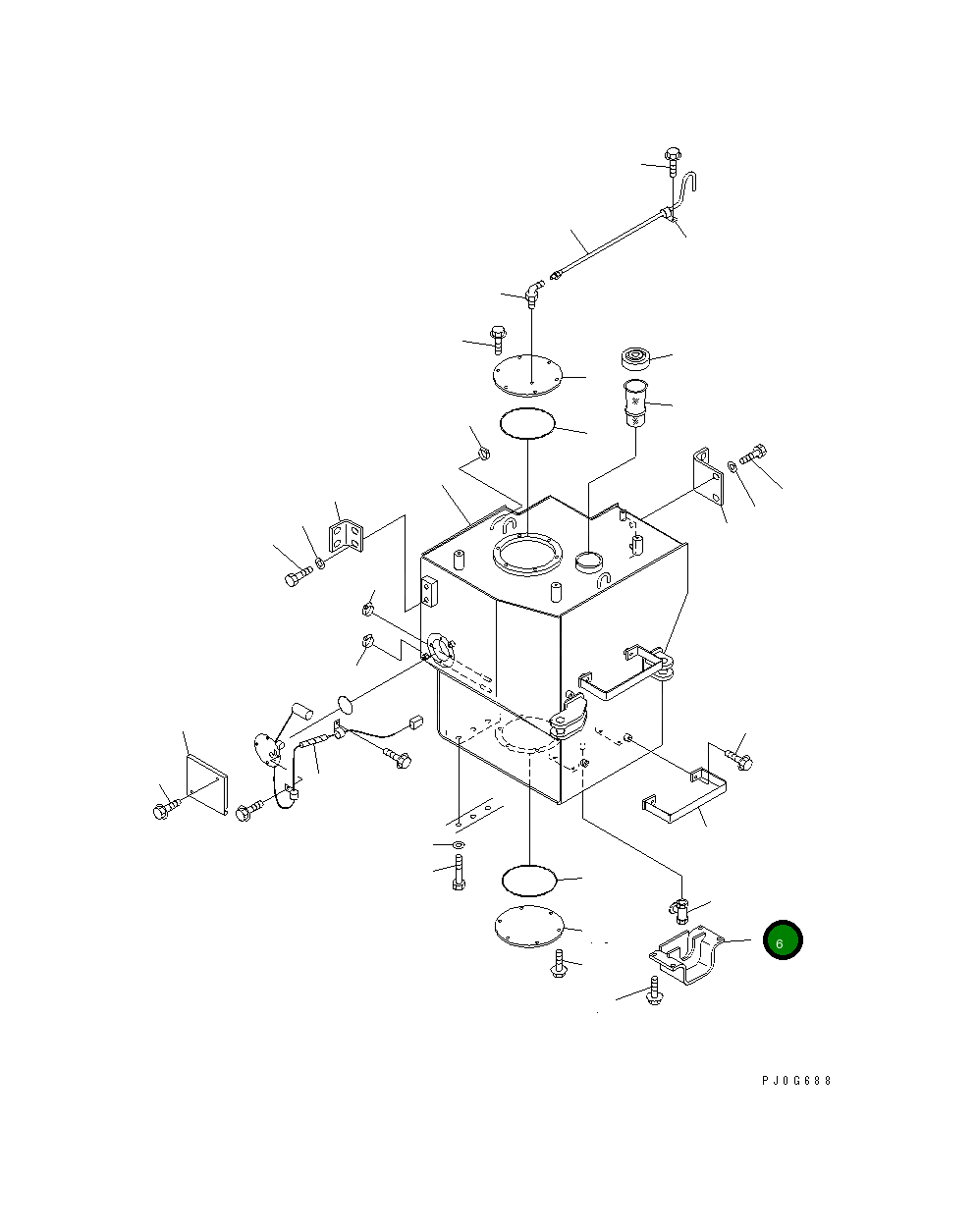 Крышка 41K-04-11142 Komatsu