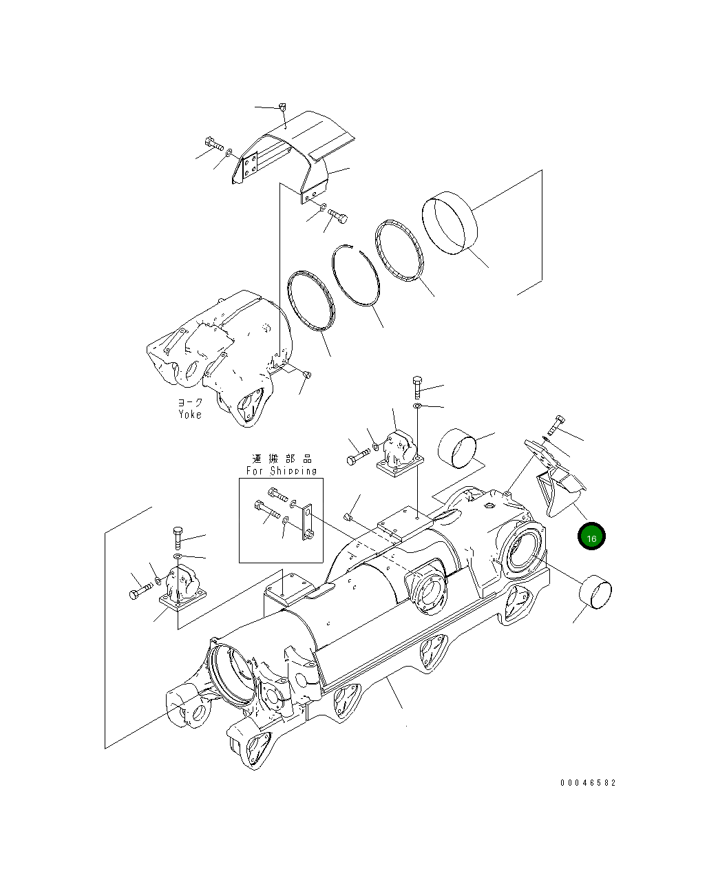 Крышка 195-30-69361 Komatsu