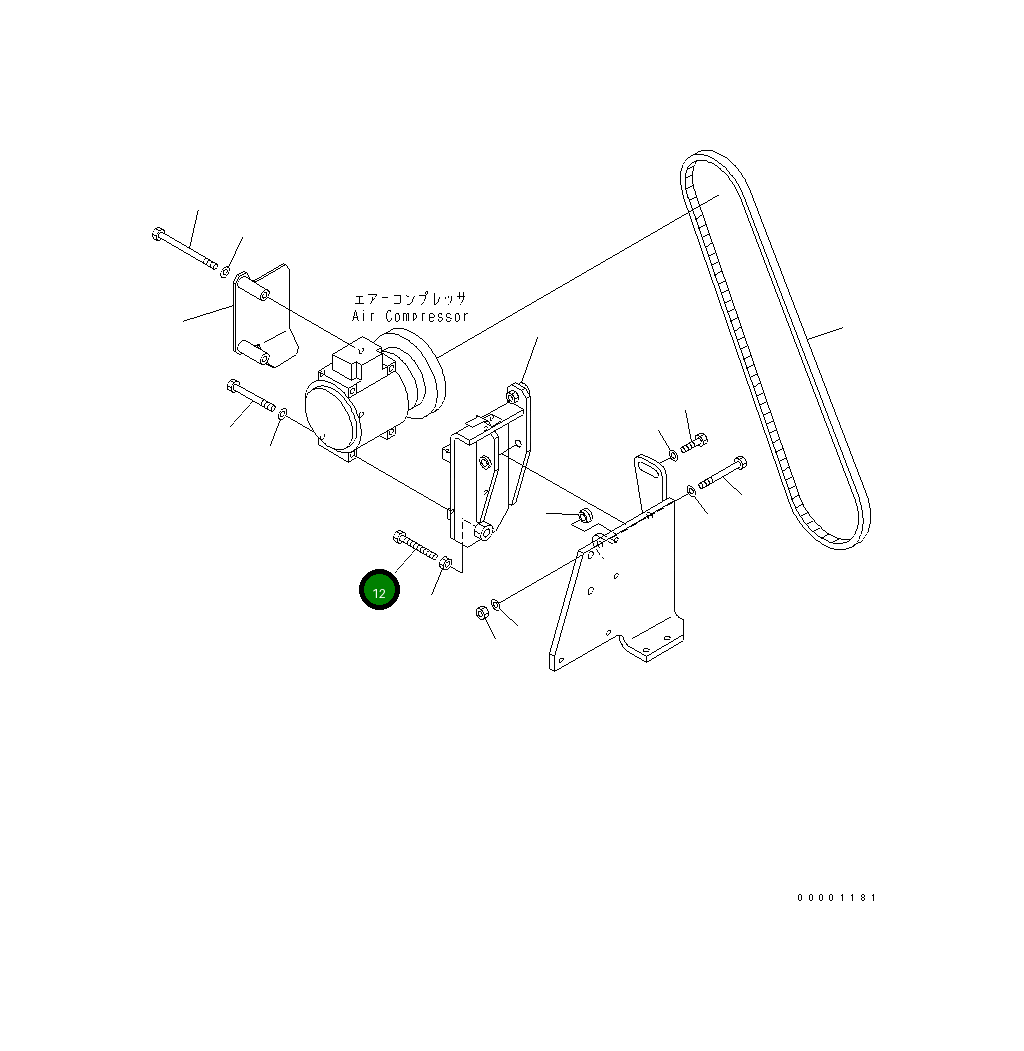 Болт 01017-51610 Komatsu