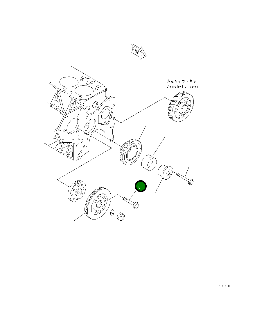 Болт YM129150-25301 Komatsu