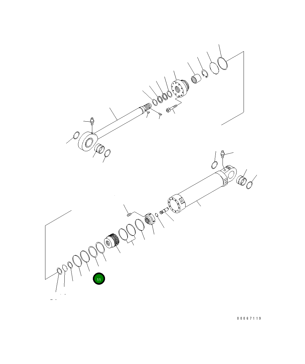 Кольцо DM51517398 Komatsu